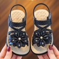 thumbnail image 2 of FSYBOA Girls Sandals, Open Toe Outdoors Casual Non-Slip Summer Shoes Black Size 12(Little Kids), 2 of 5