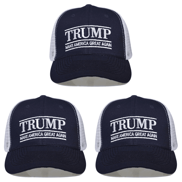 Trump Béisbol Ajustable Casual Golfs para Al Aire Libre (Oscuro) Azul