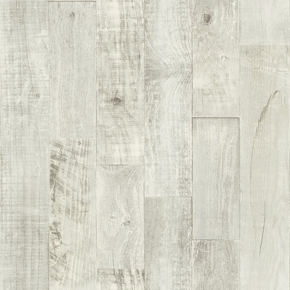 Chesapeake Chebacco Grey Wood Planks Wallpaper