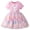 Pink, variant on Larisalt Baby Girl Dress for Easter Cute Print Short Sleeve Tulle Tutu Dresses Toddler Girls Easter Cute Clothes