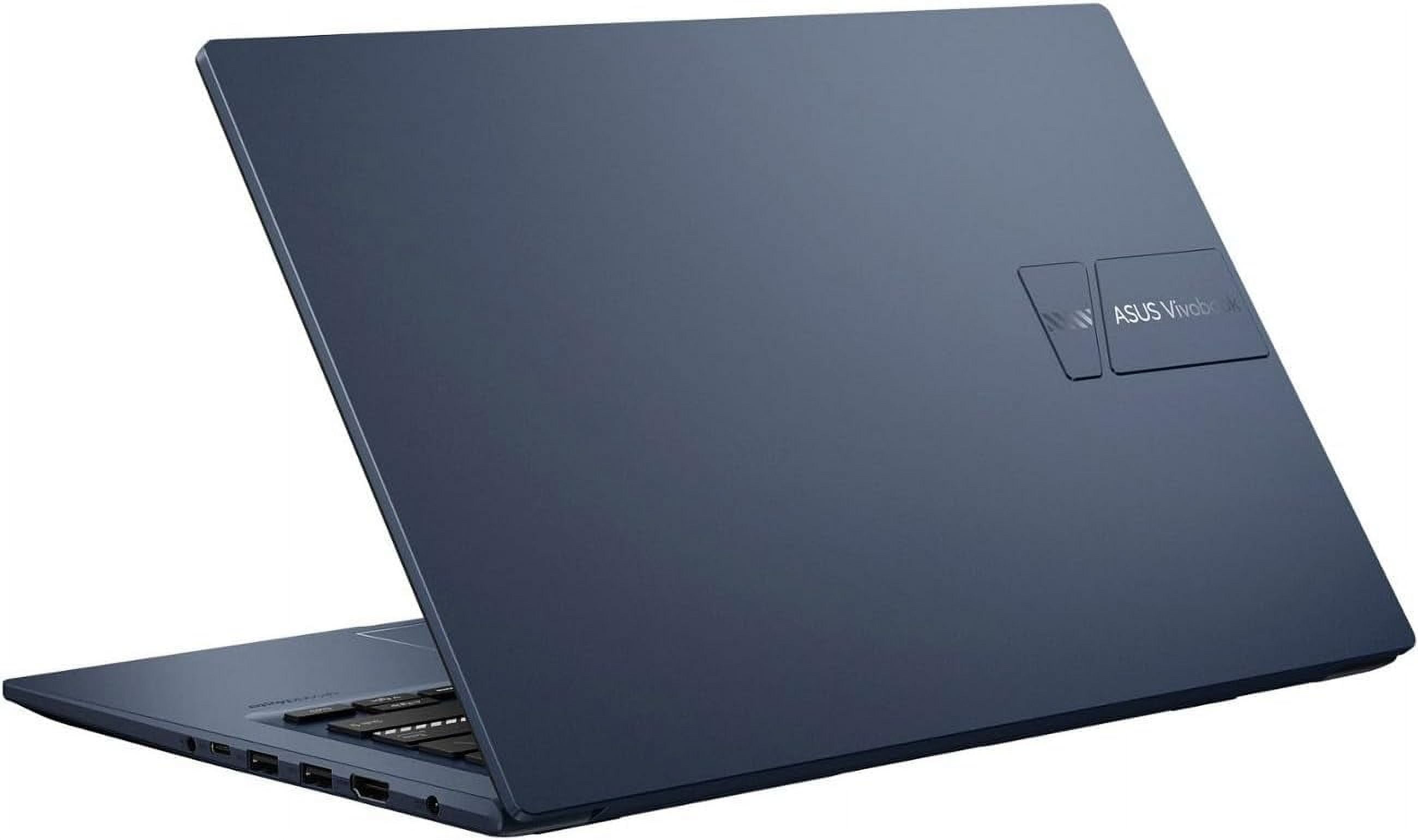 ASUS Vivobook 14" FHD Lightweight Laptop, 16GB RAM, 512GB PCIe SSD, Intel Core i3-1215U(Beat i5-1135G7), Chiclet Keyboard, WiFi 6E, Type-C, Camera, HDMI, Win 11, Quiet Blue, w/ SE Accessories