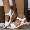 thumbnail image 2 of DAFEI Sandales Femmes Habillées à Plateforme Compensée Sandales Légères d'Été à Bride Sandales Décontractées de Vacances Augmenter la Hauteur Chaussures Rétro de Villégiature, 2 of 7