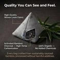 thumbnail image 4 of 4 pack Naturally Activated Air Purifying Bags | Natural Home Deodorizer Bag | Charcoal Bag Odor Absorber For Pets | Odor Eliminator & Moisture Absorber Air Freshener Bag (200g Pyramid), 4 of 4