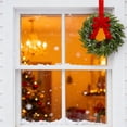 thumbnail image 4 of Yucurem 1 Pieces Christmas Wreath for Kitchen Cabinet, 9.84" Mini Christmas Wreath, Pine Needle Bow Wreath for Xmas New Year Window Door Candle Rings Fireplaces Party Supplies, 4 of 7