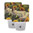 thumbnail image 7 of Cat Sleeping in Sunflowers Night Light 2 Pack LED Nightlight Plug into Wall Dusk to Dawn Sensor Soft White, 7 of 7