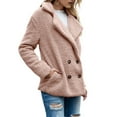 thumbnail image 3 of Women'S Winter Coats Fleece Faux Fur Shearling Oversized Trendy Jackets Warm Outerwear Clothing Pink XXXL, 3 of 9