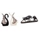 thumbnail image 1 of Elegante colección de esculturas de cerámica de cisne y toro para escritorio, estante, aniversario, chimenea, obra de arte animal china moderna, regal, 1 of 8