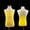 Yellow, variant on Afuyipoi Girls Athletic Dance Leotard (3-16 Years) Summer Solid Color Sleeveless Gymnastics Tank Top Stretchy Performance Bodysuit for Ballet Practice Pink 5/6