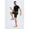 thumbnail image 4 of Davion Compression Shorts Men with Cup Pocket,Baseball Sliding Shorts for Men Football Biking Running（BlackWhte-M）, 4 of 6