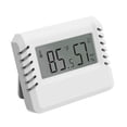 thumbnail image 4 of Higrómetro digital LCD con monitor de temperatura y humedad para invernaderos y oficinas. Blanco, 4 of 9