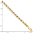 thumbnail image 2 of Finest Gold Leslies 10K Yellow Gold 4.25 mm Diamond-Cut Rope Chain 8 in. Bracelet, 2 of 2