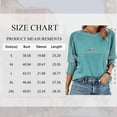 thumbnail image 3 of TEMOFON Blouses for Women Dressy Crew Neck 3/4 Sleeve Summer Tops Casual Flowy Shirts Womens Clothes Loose Basic Tees, 3 of 9