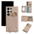 thumbnail image 3 of Crossbody Wallet Case With Card Slots And Mirror For Samsung Galaxy S24 Series, iPhone 12 Pro Max, 3 of 7