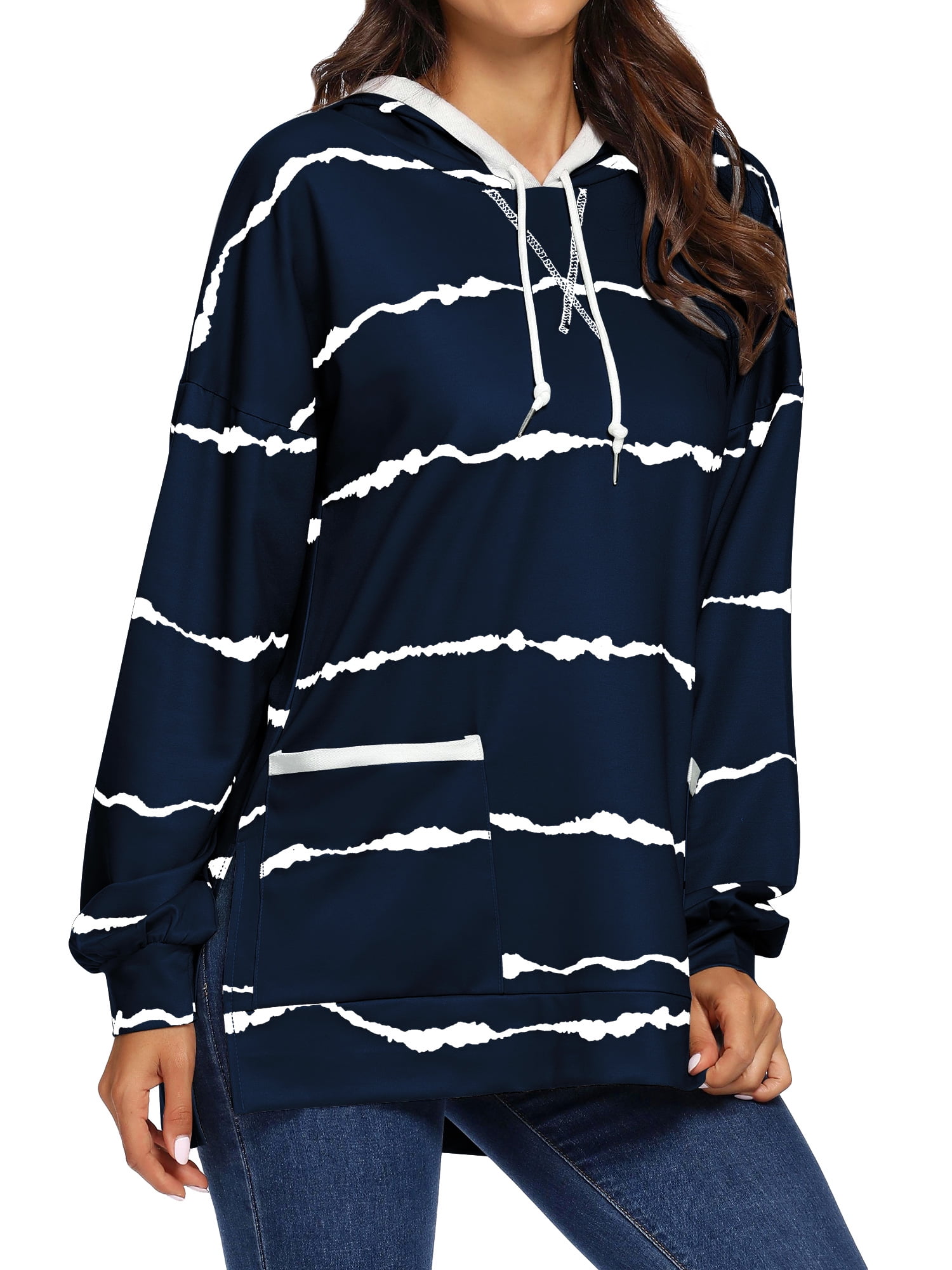 side split hoodie women's