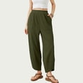 thumbnail image 2 of Zylarhe Women's Pants Women's Casual Sweatpants 2025 Trendy Lined Jogger Pants Baggy Athletic Comfortable with Pockets, 2 of 6