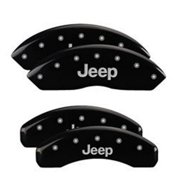 MGP Caliper M1M-42018SJEPB Jeep Logo Caliper Cover for 2019 Jeep Wrangler - Black
