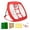 Red, variant on Huhudde Portable Practice Hitting Net with Mat/Ball/Tees Practice Net Training Accessories Easy to Use