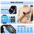 thumbnail image 3 of Smart Watches for Women Men with Bluetooth Call 1.91" HD Full Touch Screen Fitness Tracker Waterproof Activity Tracker Smartwatch for iPhone Android Phones, 3 of 8