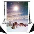 thumbnail image 1 of BSDHOME Polyester 5x7ft Christmas Theme Pictorial Cloth Photography Backdrop Background Studio Prop Best For Photography,Video and Television Background, 1 of 3
