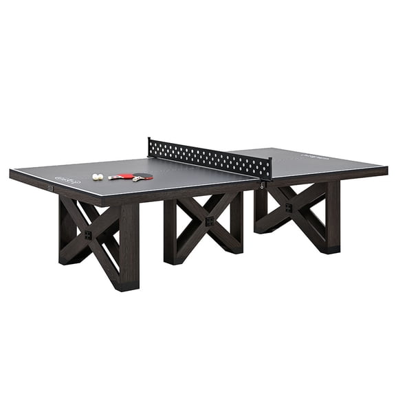 9-ft Fremont Ping Pong Tennis Table, Official Size with Durable Metal Net by Barrington Billiards