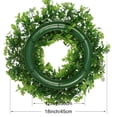 thumbnail image 3 of Unique Bargains Artificial Wreath for Front Door Four Leaf Wreaths Hanging Decor Green, 3 of 7