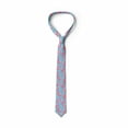 thumbnail image 4 of Necktie, Cartoon Piglets Wings, 3.7", Pale Pink Pale Blue, by Ambesonne, 4 of 4