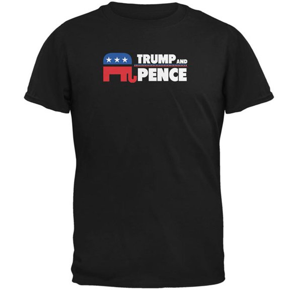 Election 2020 Trump Pence Elephant Logo Mens T Shirt Black 2XL