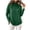 Green, variant on Women Double Face Thermal Patchwork Mock Neck Thick Base Versatile Fall Tops