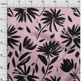 thumbnail image 3 of oneOone Cotton Poplin Light Pink Fabric Leaves & Floral Sewing Craft Projects Fabric Prints By Yard 42 Inch Wide, 3 of 6