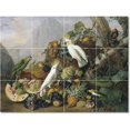 thumbnail image 1 of Ceramic Tile Mural-Franz Xaver Petter Flowers Tile Mural Residential Art. 25.5" w x 21.25" h using (30) 4.25 x 4.25 ceramic tiles, 1 of 3