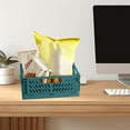 thumbnail image 6 of Btomtd Folding Desktop Storage Box Basket Organizer Storage Container for Snacks Stationery Cosmetics and Miscellaneous, Green, 6 of 6