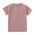 thumbnail image 4 of TFEOQRY Children Boys Girls cotton shirts Fashion Comfortable Solid Color half Button Round Neck Short Sleeve Top t-shirts, 4 of 4