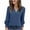 Navy, variant on FAIWAD Long Sleeve Shirts for Women V Neck Ruffle Sleeve Sweaters Fall Winter Casual Lightweight Tops