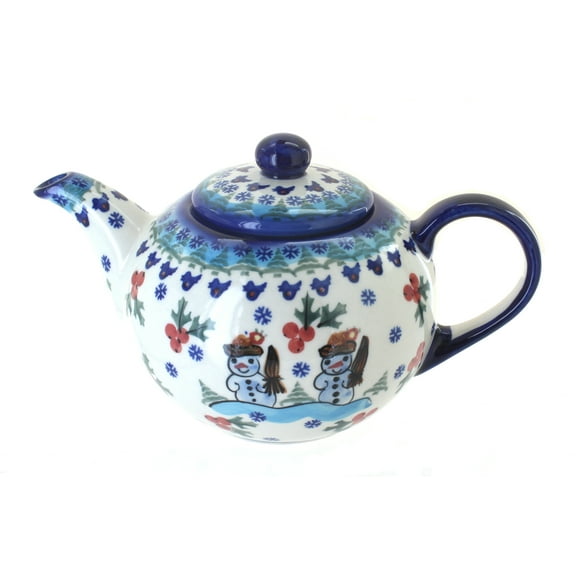 Blue Rose Polish Pottery Frosty Duo Large Teapot