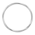 thumbnail image 2 of Sterling Silver Rhodium-plated 3.50mm Slip-on Bangle, 2 of 2