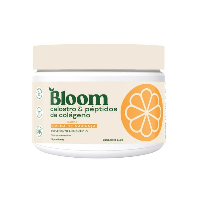Suplemento Inmune Bloom Calostro Crema de Naranja 25 Sobres