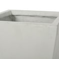 thumbnail image 4 of Bailor Outdoor Cast Stone Planter, Matte White, 4 of 6