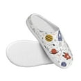 thumbnail image 3 of Kdxio Rocket Planets Women's Men's Slippers Plush Slip-On House Slipper for Winter Indoor Soft Cushion Non-slip Fluffy Slides Slippers-39/40, 3 of 7