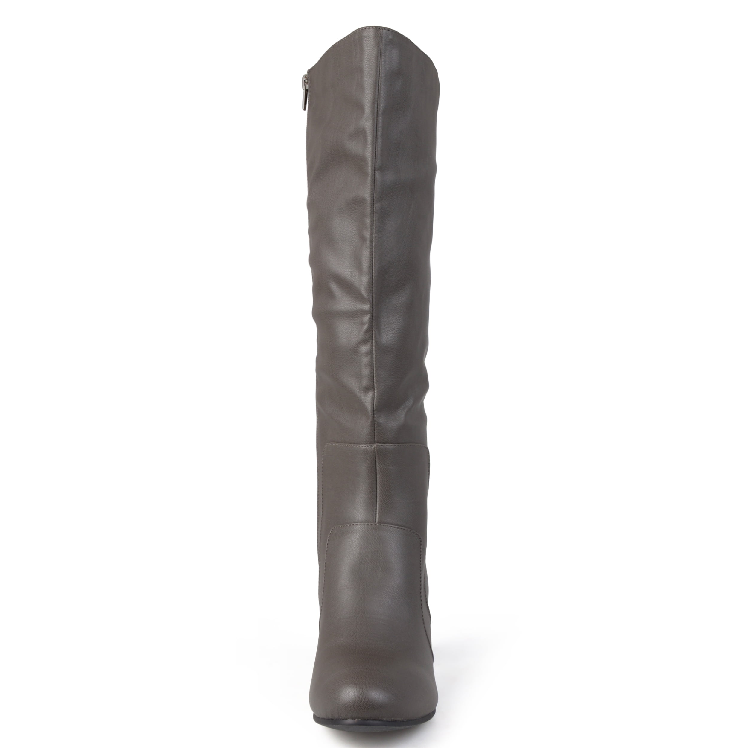 Journee Womens Carver Wide Calf Stacked Heel Knee High Boots