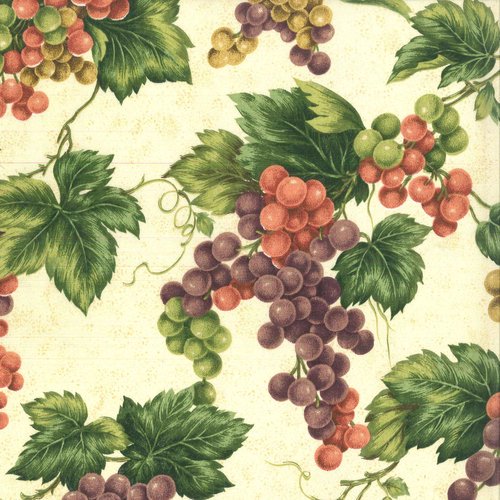 V.I.P by Cranston Vineyard Large Grapevine Fabric, per Yard Walmart