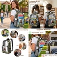 thumbnail image 5 of DISNIMO Clear Backpack, Bear Camouflage Printed 17 Inch Kids Clear Backpack Set with Lunch Bag and Pencil Case, Heavy Duty PVC Transparent Bookbag for Elementary Kindergarten Student, 5 of 5