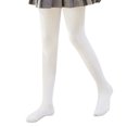 thumbnail image 3 of Zshosam Girls Thermal Tights Girls Ribbed Leggings Kids Stretchy Warm Tights Ruffles Knit Pants Size 4T 6T,(White 4-6 Years), 3 of 8