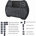 thumbnail image 2 of Mini Wireless Keyboard Remote Control with Touchpad Mouse Combo, Backlit 2.4GHz Mini Keyboard Wireless USB  for Android TV Box Smart TV PC PS3 Windows MacOS X, 2 of 5