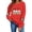36#Red, variant on Plus Size Sweatshirts for Women Halloween Oversized Ghost Print Long Sleeve Crewneck Tunic Pullover Shirts Hoodies S-5XL