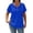 Blue, variant on Womens Ribbed Knit Loose Short Length Sleeve Tops Button Front V Neck Summer Trendy Dressy Casual Lightweight Blouses for Women S-5XL Size XXL Pink
