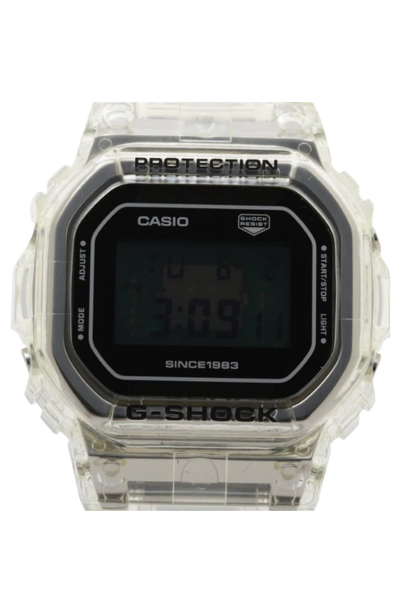 Pre-Owned CASIO G-SHOCK DIGITAL 5000 SERIES 40th Anniversary CLEAR REMIX DW-5040RX-7JR Black...