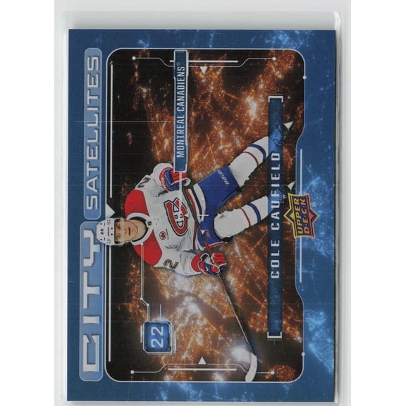 2024 Upper Deck Series 1 City Satellites Cole Caufield CS-13 Montreal Canadiens Hockey Card