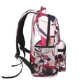thumbnail image 3 of Hazbin Hotel Animation Backpack Shoulders Laptop Daypack Student School Bag Satchel Bookbag Unisex Travel Bag Rucksack Knapsack, 3 of 5
