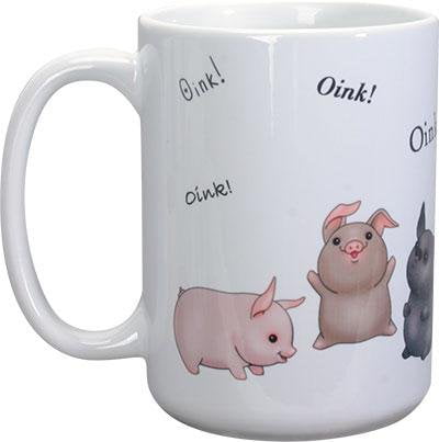 Crazy Pig Lady Pigs Farm Animals Novelty Mum Mom Gifts For Her Tea Coffee Mug 
