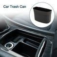 thumbnail image 3 of Unique Bargains Car Trash Can Portable Seat Back Trash Bin Black 1 Pc 7.5" Length 3.2" Width 7.5" Height Plastic, 3 of 6